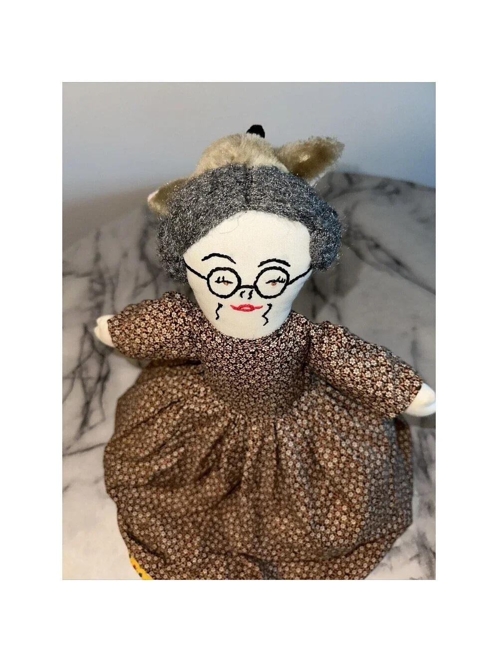 Little Red Riding Hood Handmade 3in1 Doll Big Bad Wolf & Grandma 16